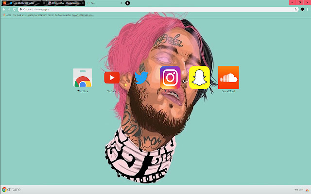 LiL PEEP } RAPPER } FANART } WALLPAPER 2018  from Chrome web store to be run with OffiDocs Chromium online